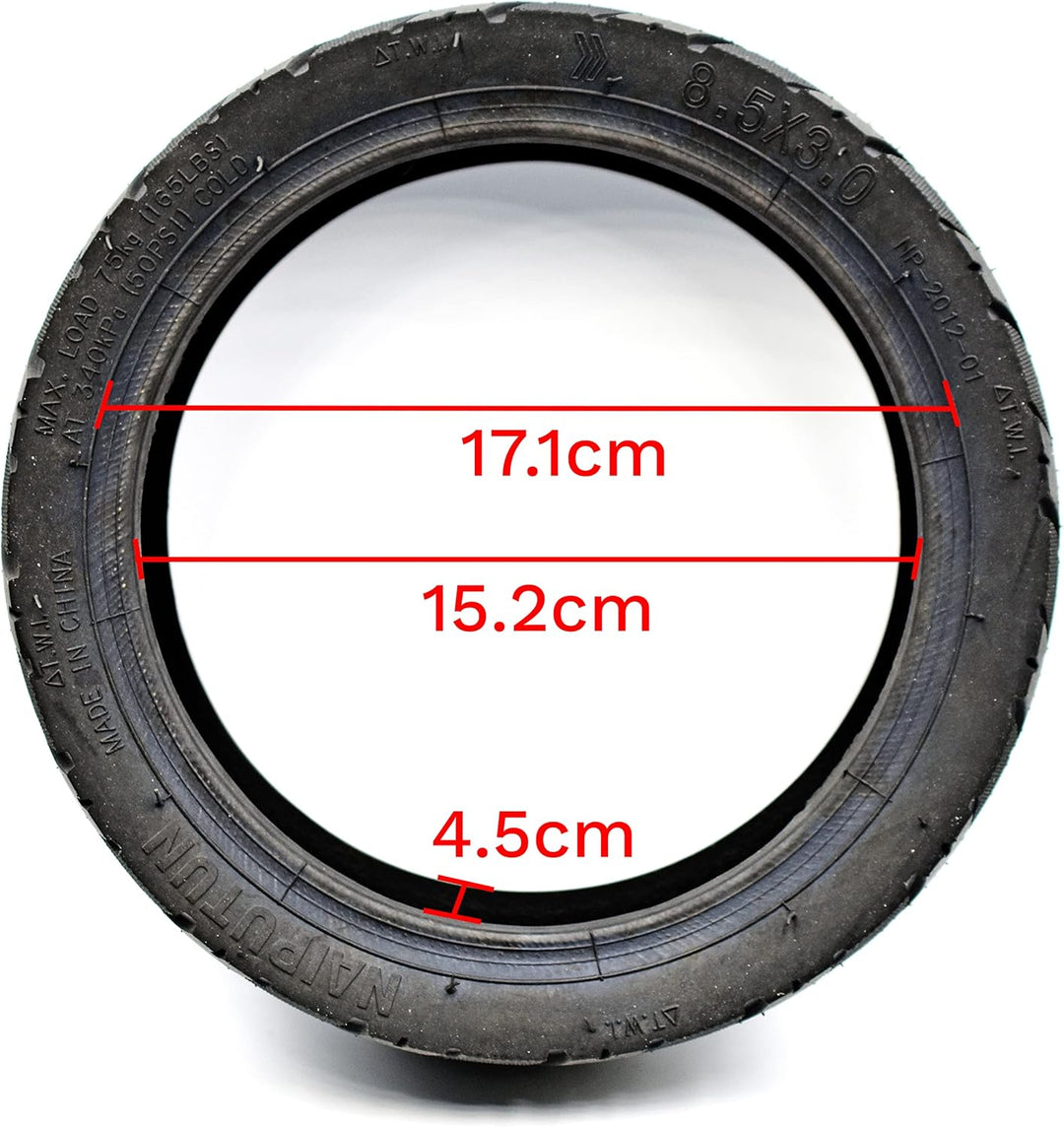 myBESTscooter - 8,5 Zoll Offroad rutschfester schlauchloser Reifen mit Ventil für Xiaomi M365 1S 3 E