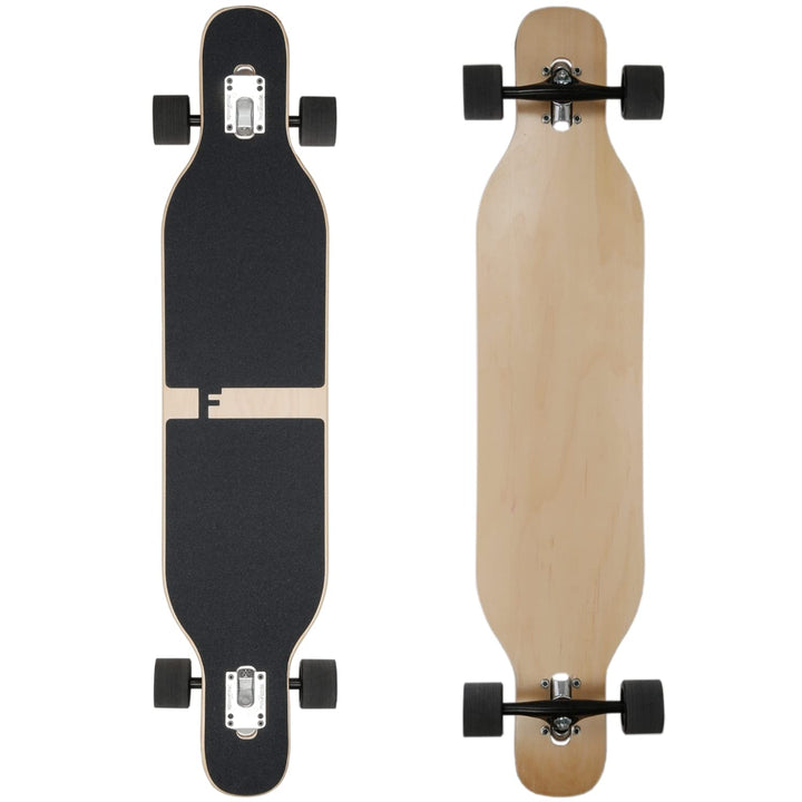 FunTomia Longboard mit 3 Flex Stufen Drop Through Cruiser Komplettboard Mach1 Speed Kugellager T-Too