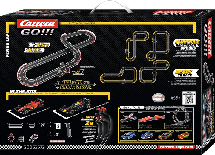 Carrera - 20062572 - Carrera GO!!! Flying Lap Rennbahn-Set I Rennbahn mit lizensierten Slotcars | bi