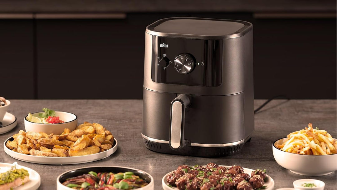 Braun Heissluftfritteuse MultiFry 3 HF3000, 4,3L, Airfryer, 80-200°, RealAir Technologie, Timer, 12