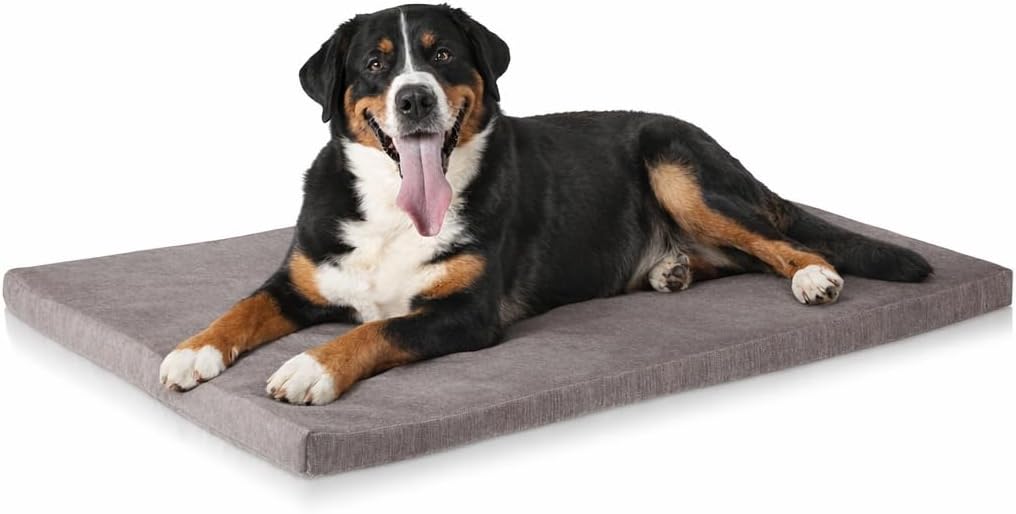 ONVAYA® Hundekissen orthopädisch aus Memory Foam | 95 Grad waschbar | grau | Grösse S-XXL | Hundebet