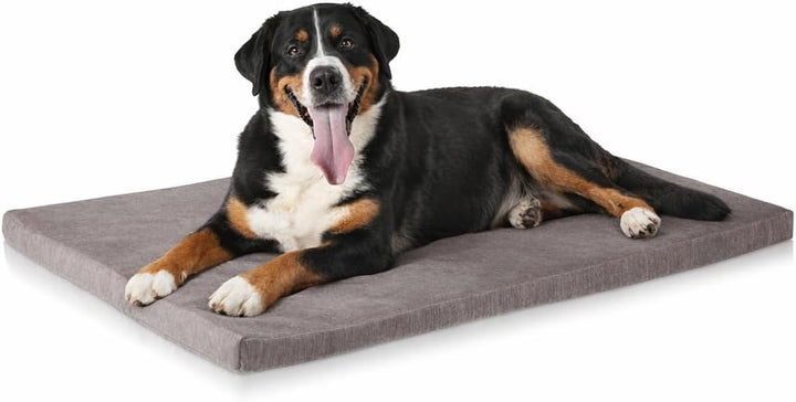 ONVAYA® Hundekissen orthopädisch aus Memory Foam | 95 Grad waschbar | grau | Grösse S-XXL | Hundebet