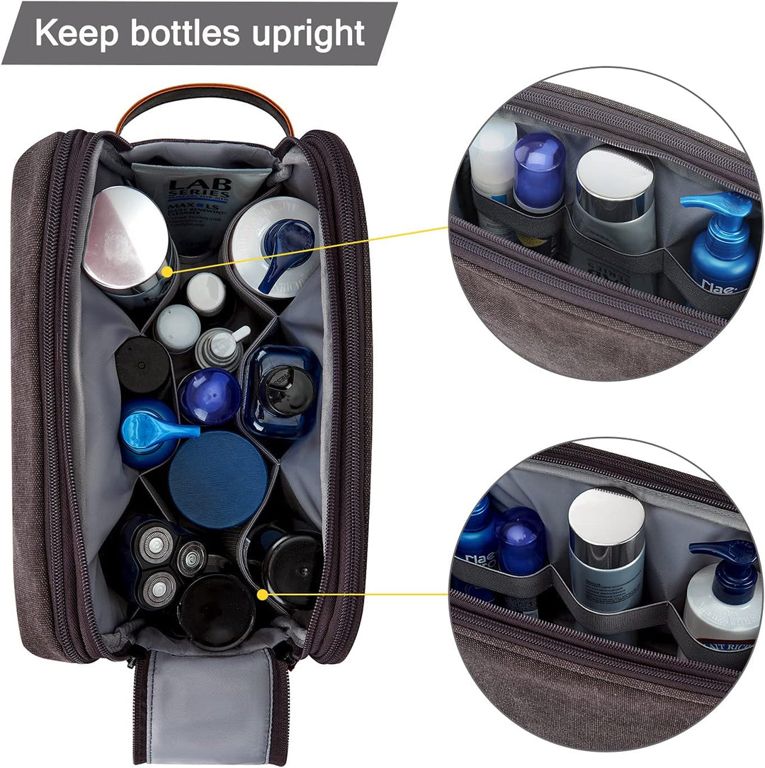 BAGSMART Kulturtasche für Herren,Travel Toiletry Organizer Dopp Kit Wasserabweisende Rasiertasche fü
