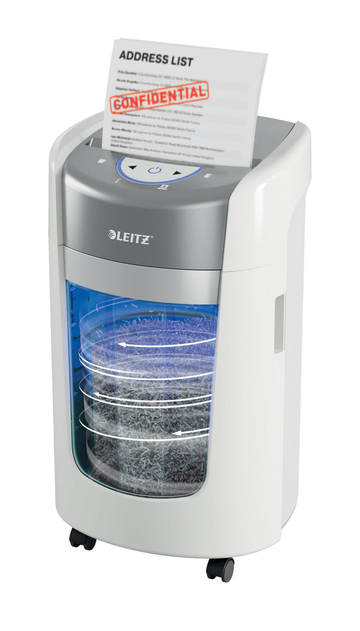 Leitz IQ Optimax Home Office 225 P5 Aktenvernichter, Mikroschnitt, Bis 6 Blatt 80 g/m², 45 Prozent m