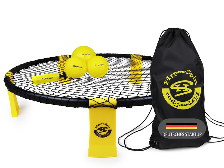 Hyperball Pro-Set mit 3 Bällen - Roundnet-Game zum Spielen im Freien, am Strand, Outdoor, enthält 1