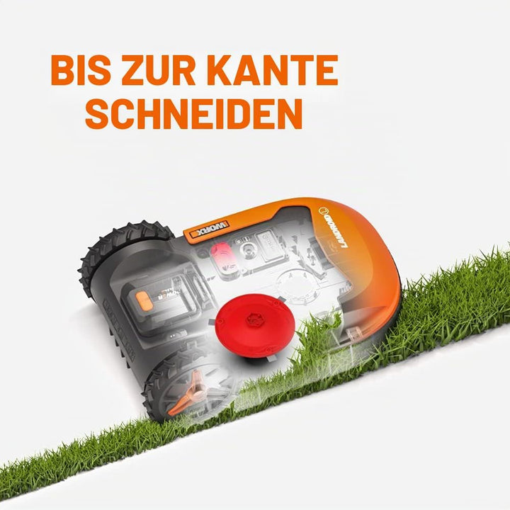 WORX Landroid M WR142E Mähroboter/Akkurasenmäher für Gärten bis 700 m2, Selbstfahrender Rasenmäher f