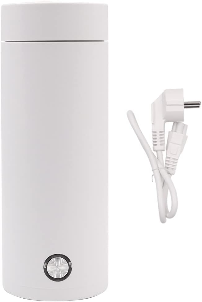 Tragbarer Reisewasserkocher Mini-Wasserkocher 400 ml Edelstahl-Thermoskanne Reise Wasserkocher Klein