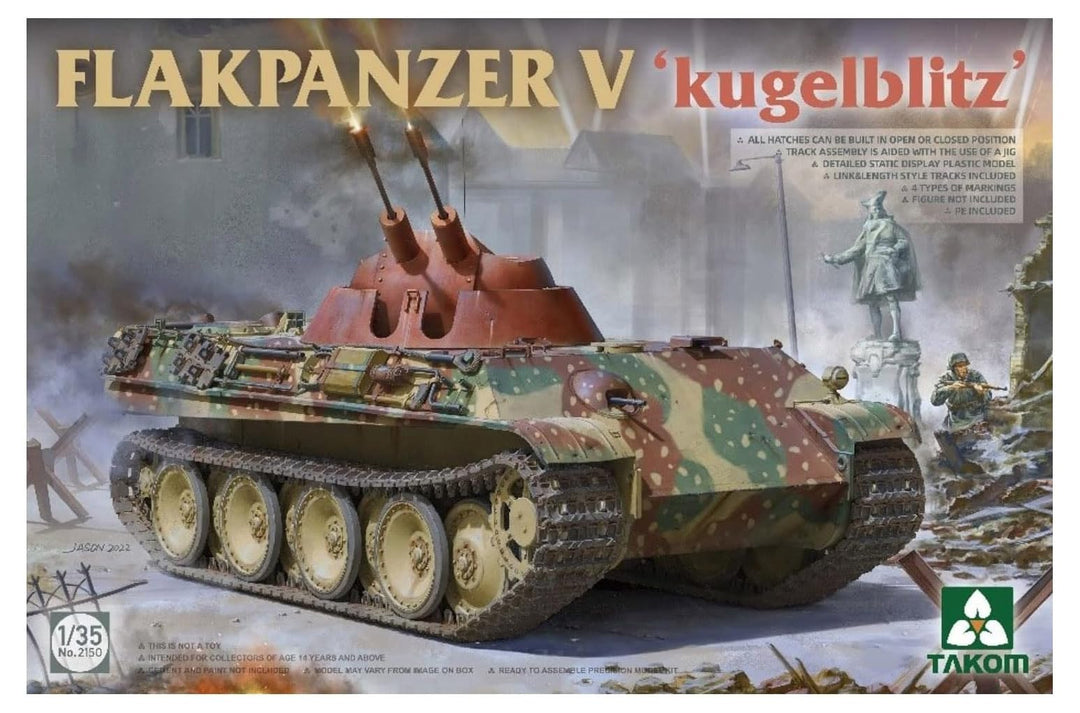 Takom 2150 Flakpanzer V - Kugelblitz - Massstab 1:35 - Modellbau