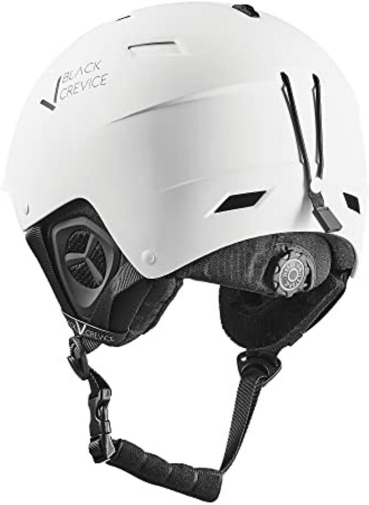 Black Crevice Skihelm GERLOS I Atmungsaktiver Skihelm Herren & Damen mit Lüftungsöffnungen I Hochwer