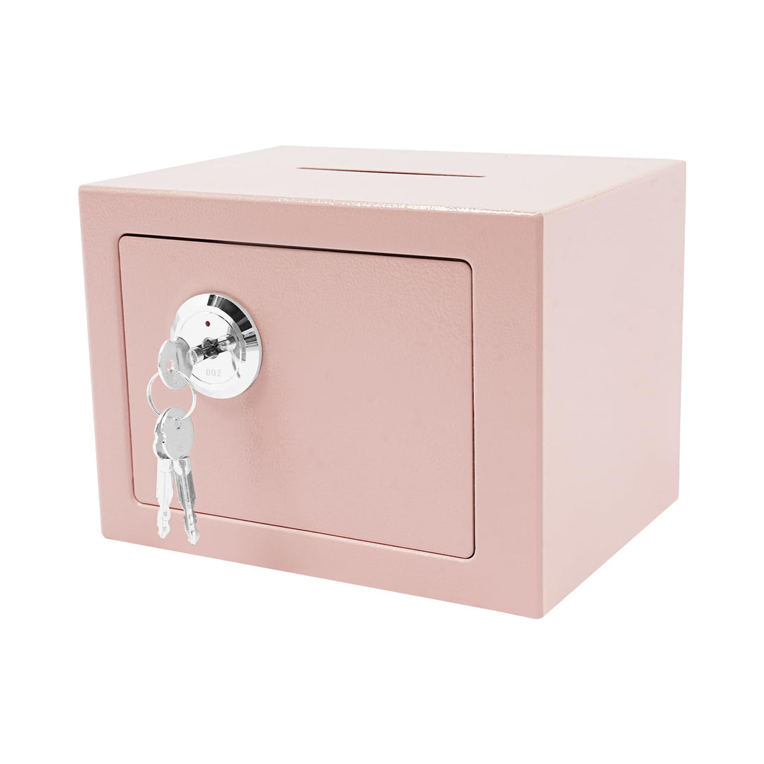 WooDerson Safe Tresor Möbeltresor, Geldtresor für Schränke mit Einwurfschlitz Kleine Tresorbox mit 3