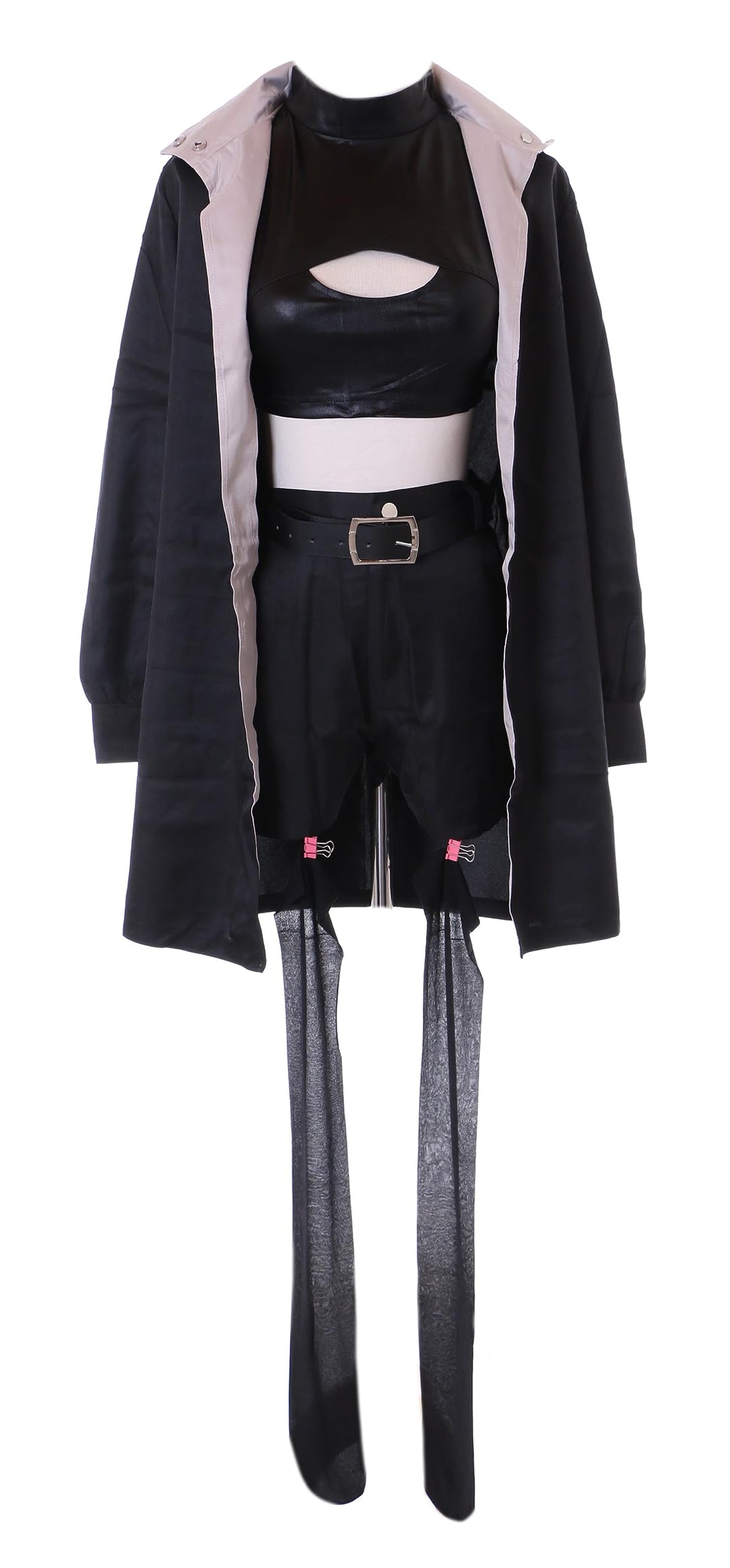 Kawaii-Story MN-234 Schwarz Kapuzenjacke 5-Teile Cosplay komplett Kostüm für Nanakusa Nazuna Call of