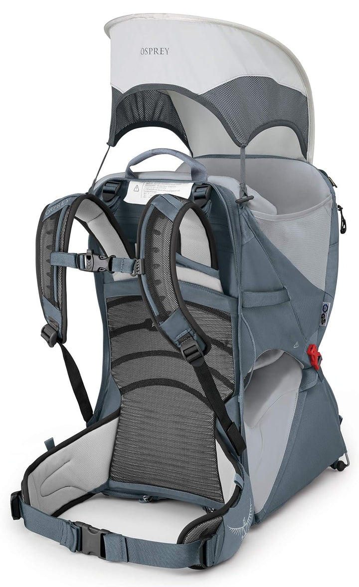 Osprey Poco LT Kindertragerucksack zum Wandern, unisex Tungsten Grey O/S, Tungsten Grey