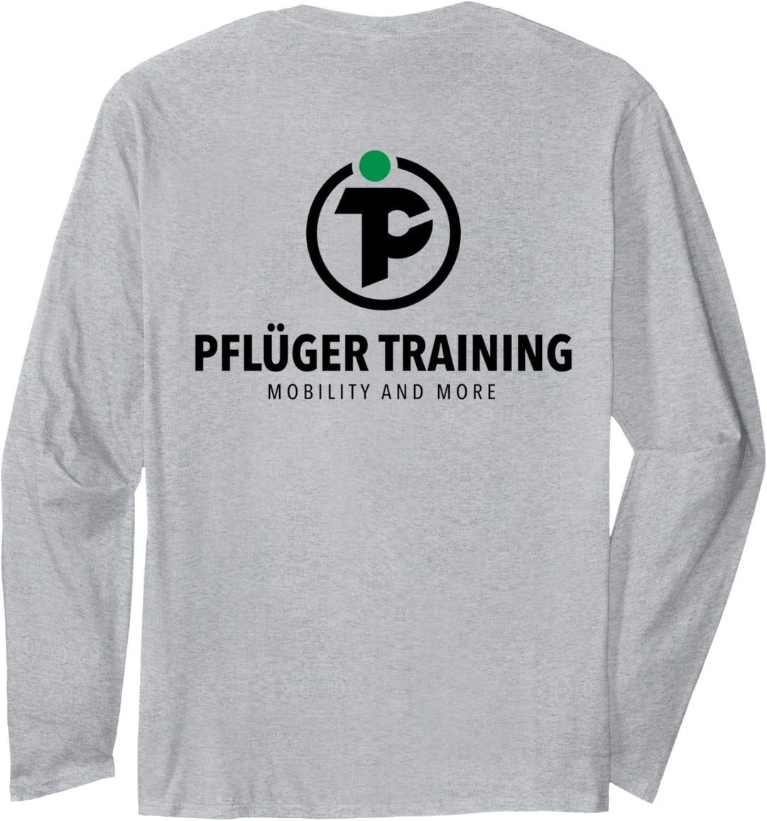 Pflüger Training Mobility and More Logo Hinten und Vorne Langarmshirt