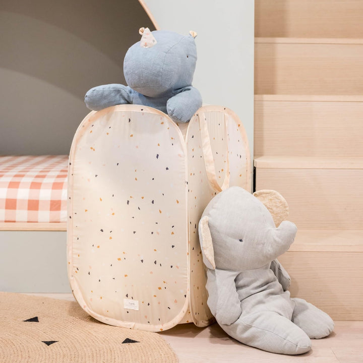 3 Sprouts - Wäschekorb Kinder - Wäschesack Faltbar 50L - Wäschesammler Faltbar aus Stoff - Platzspar