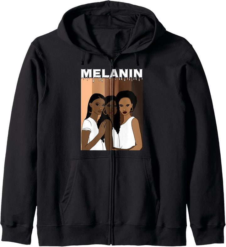 Oheneba: Melanin Black Pride Afro Queen Kapuzenjacke