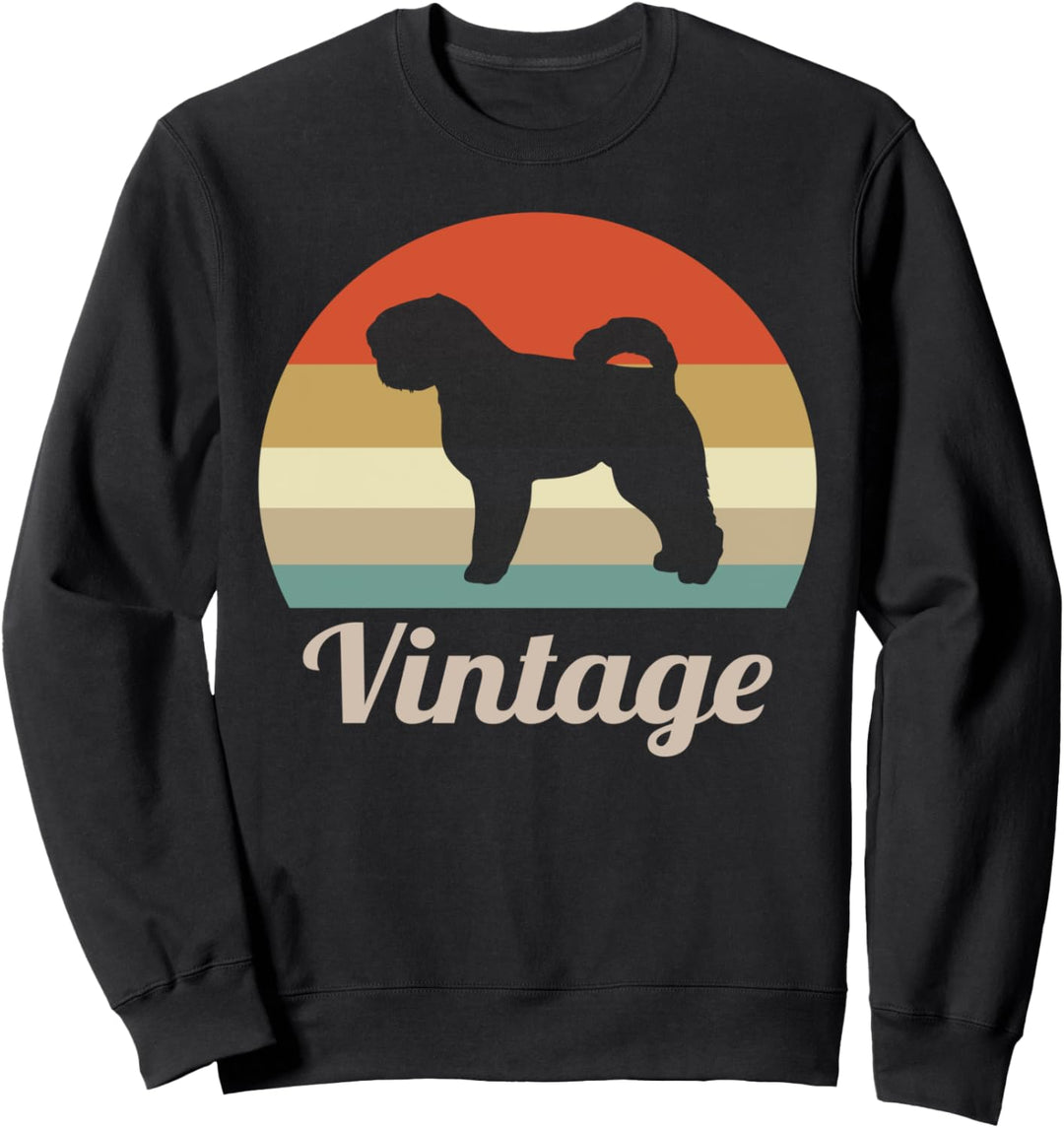 Bouvier des Flandres Flandrische Treibhund Vintage Retro Sweatshirt