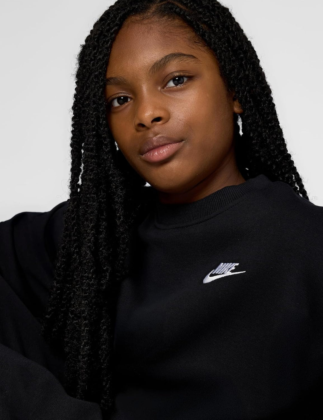 Nike Sportswear Club Fleece Extragrosses Sweatshirt für ältere Kinder (Mädchen), FD2923 XL Black/Whi