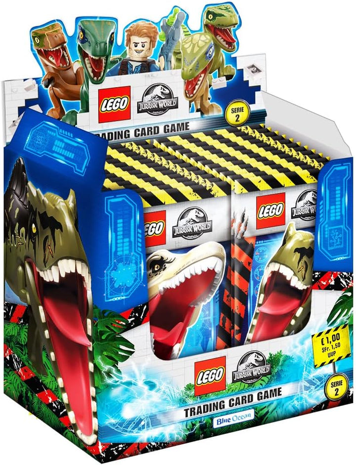 Bundle mit LEGO Jurassic World Trading Cards - Serie 2-1 Display (50 Booster) + Exklusive Collect-it