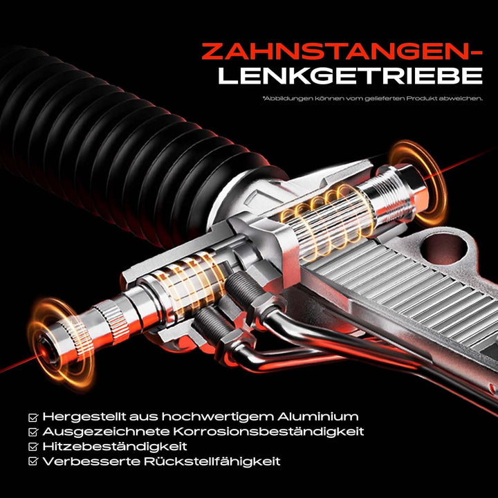 Frankberg Lenkgetriebe Servolenkgetriebe Hydraulisch für Linkslenker mit Spurstangen mit Filter Komp