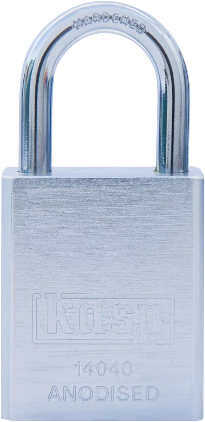 Kasp Vorhangschloss Aluminium, Silber K14040SILD, Silber