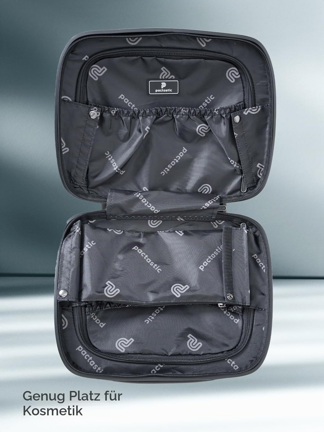 Hartschalen Handgepäck Kosmetik-Koffer | Stabiles Beauty-Case mit Aufsteckfunktion | 34 x 17 x 27 cm