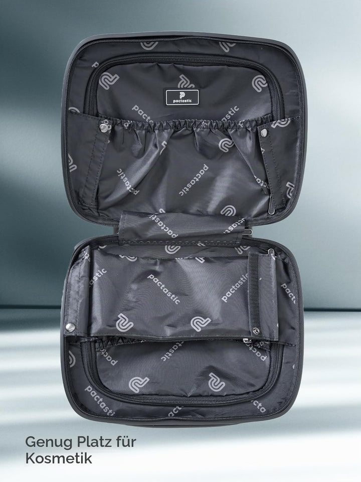 Hartschalen Handgepäck Kosmetik-Koffer | Stabiles Beauty-Case mit Aufsteckfunktion | 34 x 17 x 27 cm