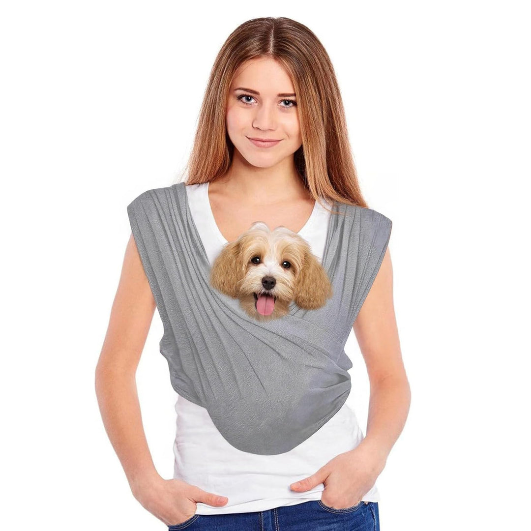 Amexo Freihändige Hundetasche, Tragetasche Hund Tragetuch für Hunde Frontpaket Hundetragetuch mit Ve