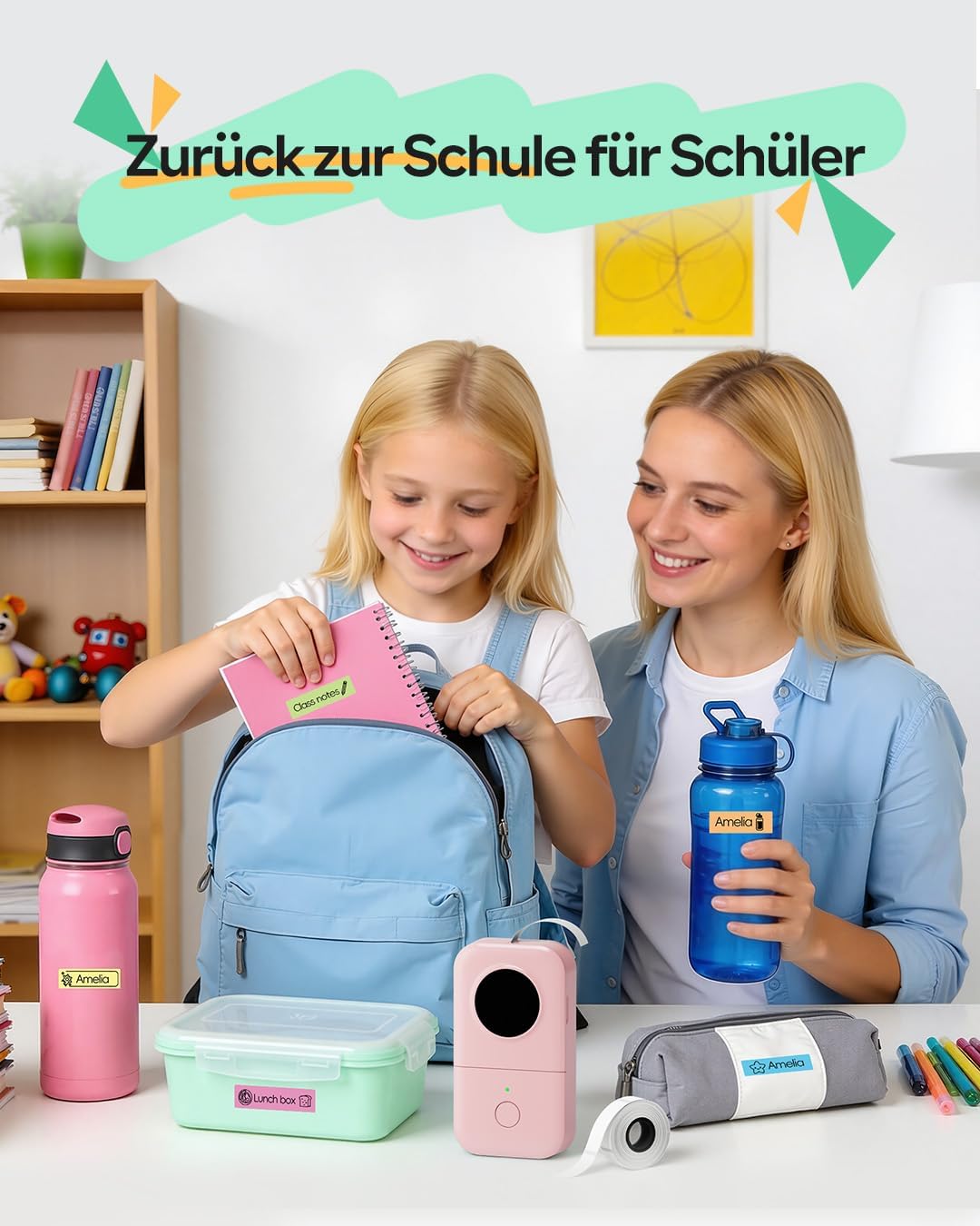 Phomemo D30 Mini Etikettiergerät - Beschriftungsgerät Selbstklebend Bluetooth Etikettendrucker, Etti