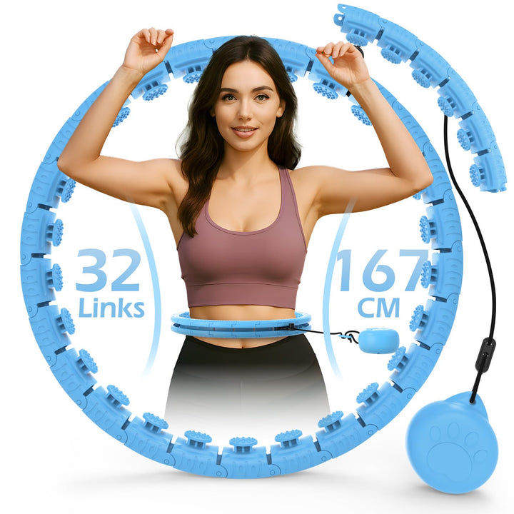 Smart Hula Hoop Reifen Erwachsene Zum Abnehmen, 24-Stufiger Infinity Hula-Hoop (77-132cm) Mit Gewich