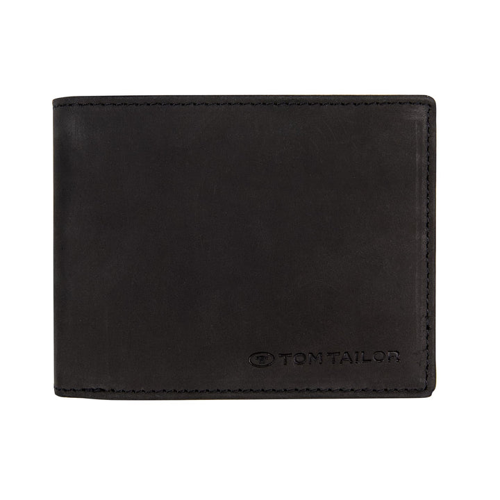 TOM TAILOR Bags Ron Herren Geldbörse RFID Hochformat Leder 12,5 x 2 x 9,5 Schwarz, 12,5 x 2 x 9,5 Sc