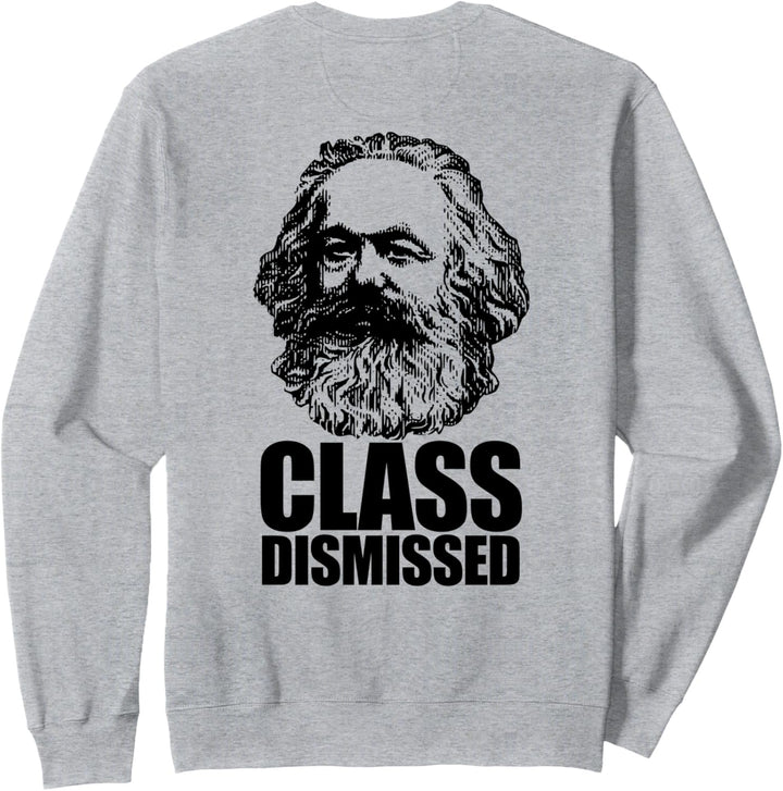 Karl Marx lustige kommunistische Meme auf der Rückseite. Sweatshirt