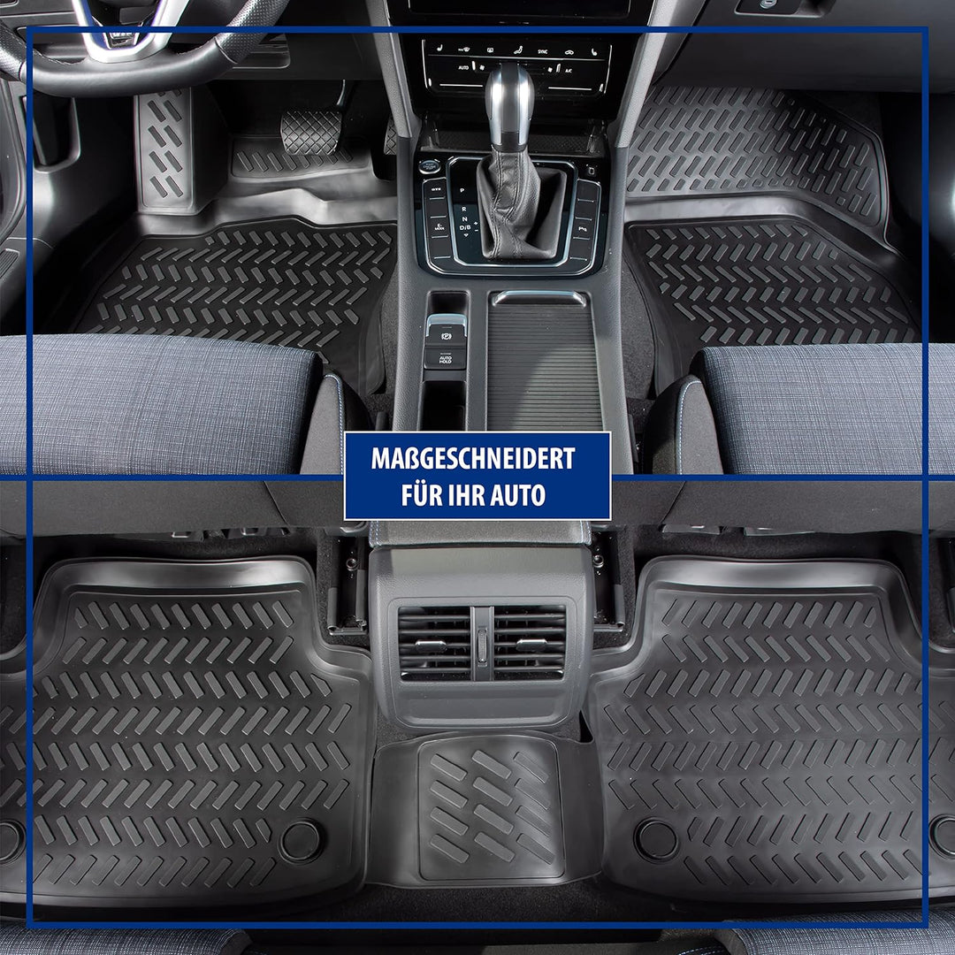Design 3D Gummimatten Set für Hyundai Tucson (III) ab 2015 | Hoher 5cm Rand TUCSON III (Baujahr ab 2