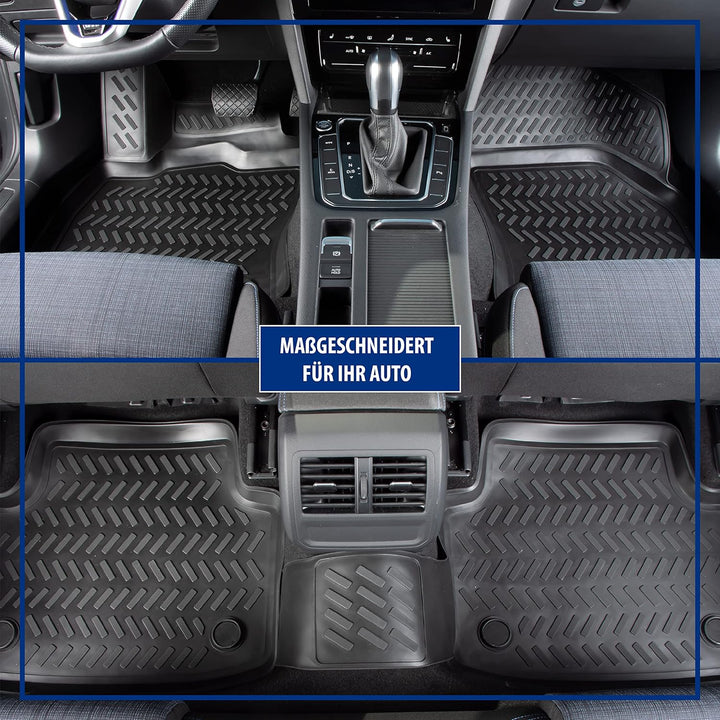 Design 3D Gummimatten Set für Hyundai Tucson (III) ab 2015 | Hoher 5cm Rand TUCSON III (Baujahr ab 2