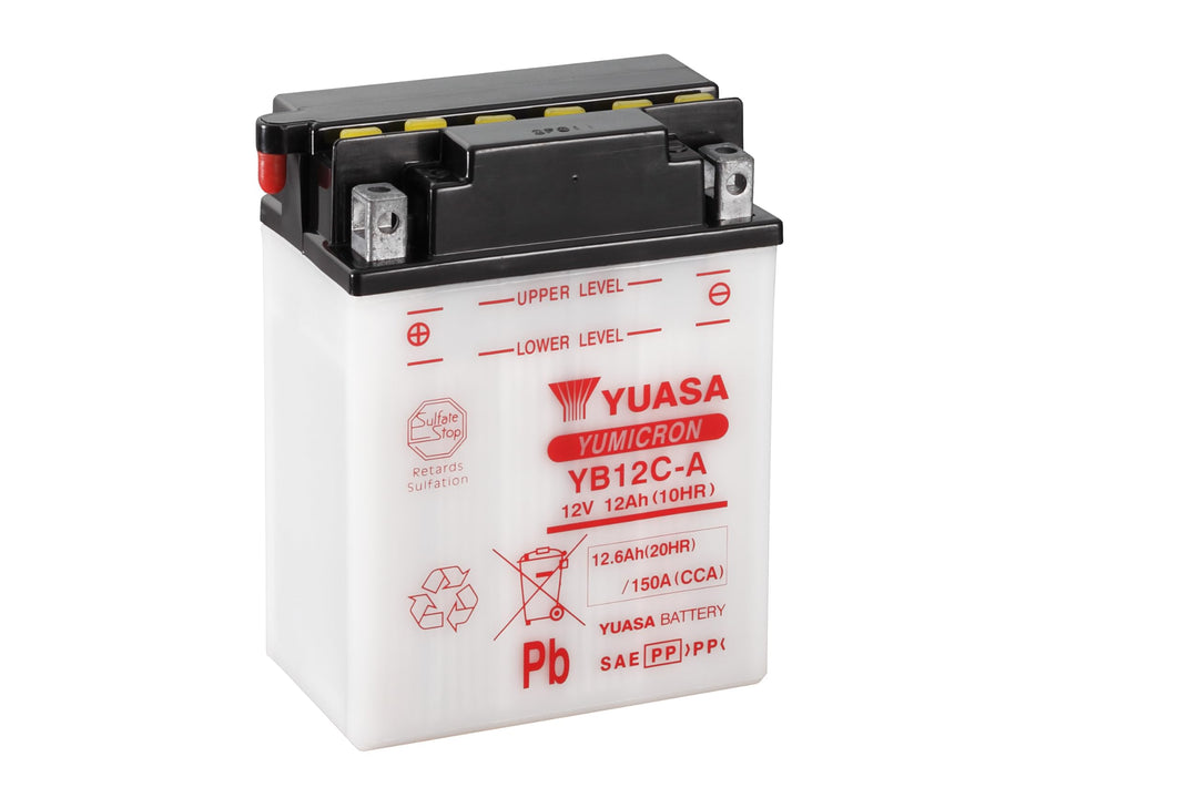 YUASA BATTERIE YB12C-A offen ohne Saeure