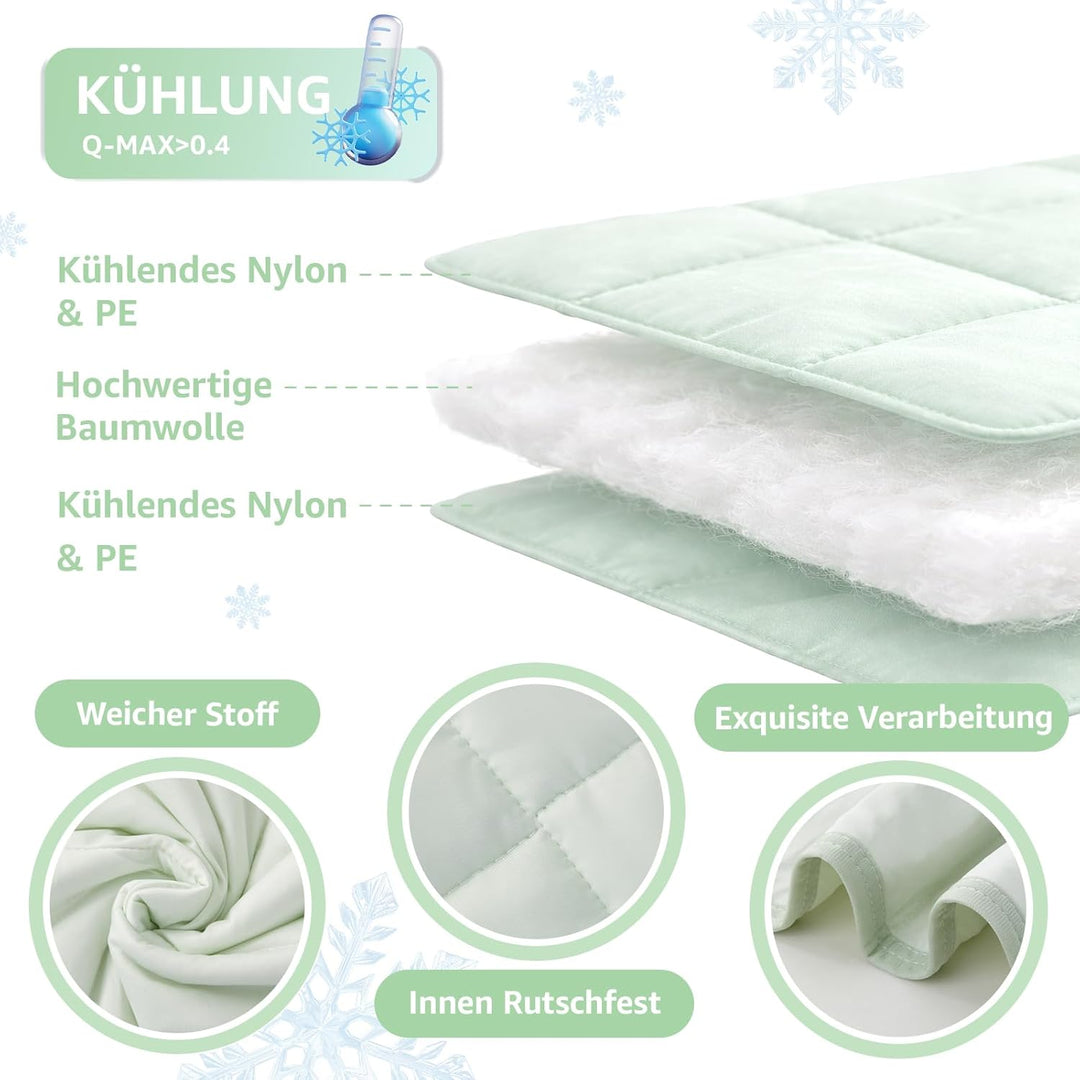 PICK FOR LIFE Kühldecke Hunde Q-MAX>0.4 Waschbare Hundedecke Sommer Doppelseitige Kühlende Haustierd