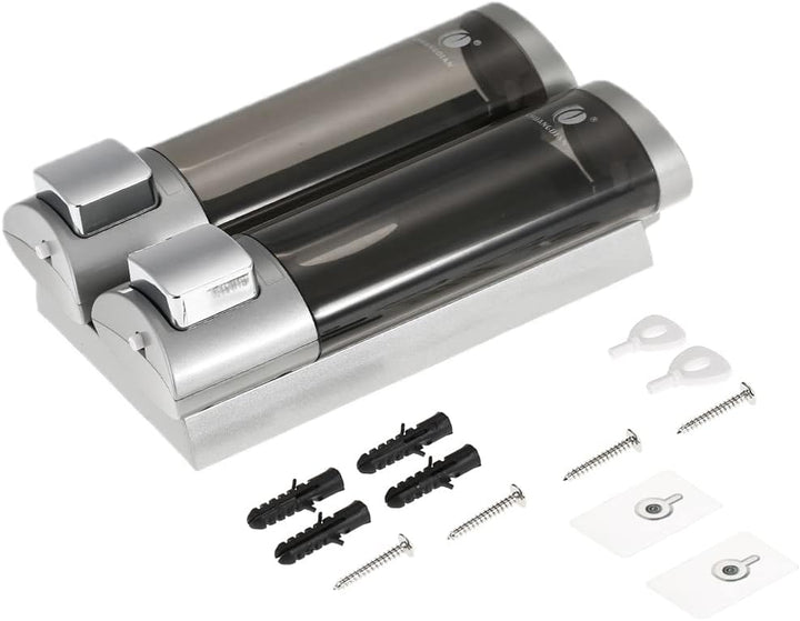 Kavolet 200mlx2 Seifenspender wandbefestigung, Manual Seifenspender mit doppelseitigem Schaumstoff-K