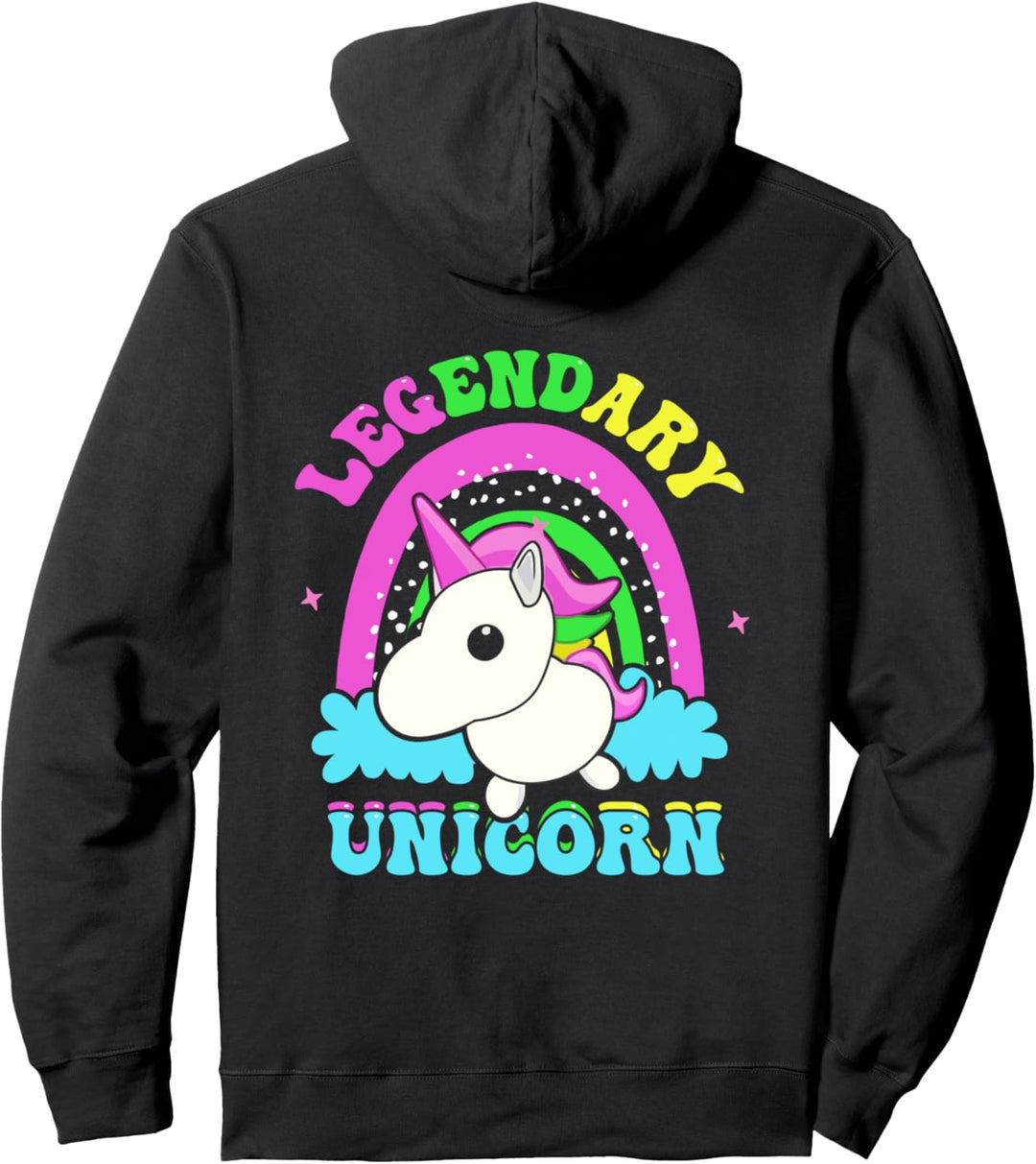 Das legendäre Einhorn Adoptiere mich Gaming Illustration Pullover Hoodie