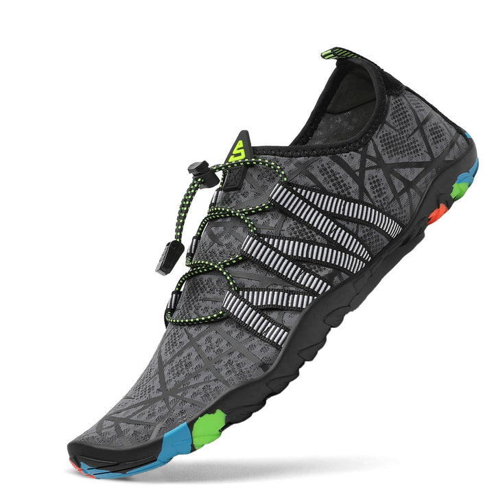 Saguaro Wasserschuhe für Herren, rutschfest, schnelltrocknend, Wasserschuhe 37 EU Lichtgrau, 37 EU L