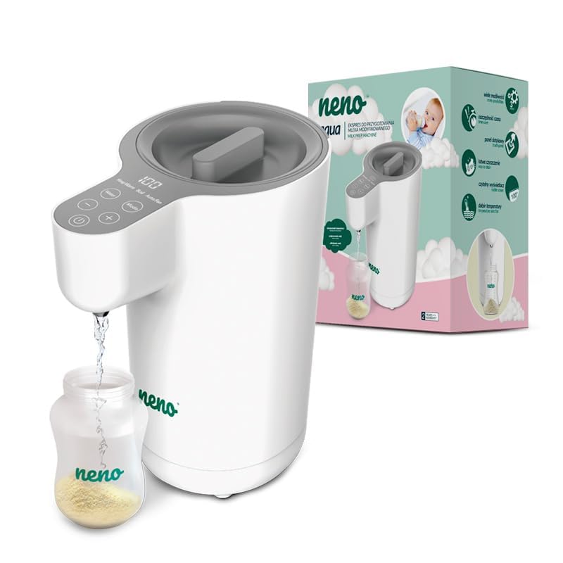 Neno Aqua Flaschenzubereiter Baby - Wasserwärmer für Unterwegs - Wasserkocher Babynahrung - Heisswas