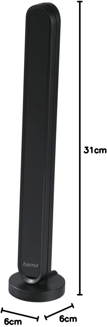 Hama DAB Zimmerantenne für Radio (DABplus, UKW, Digitale Innenantenne mit Verstärker, Aktive Stabant