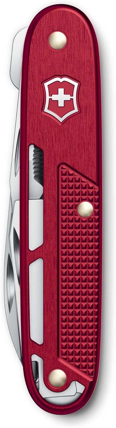 Victorinox Taschenmesser Synergy Alox, Multitool, 9 Funktionen, Inkl. Klinge, Paketöffner, Schrauben