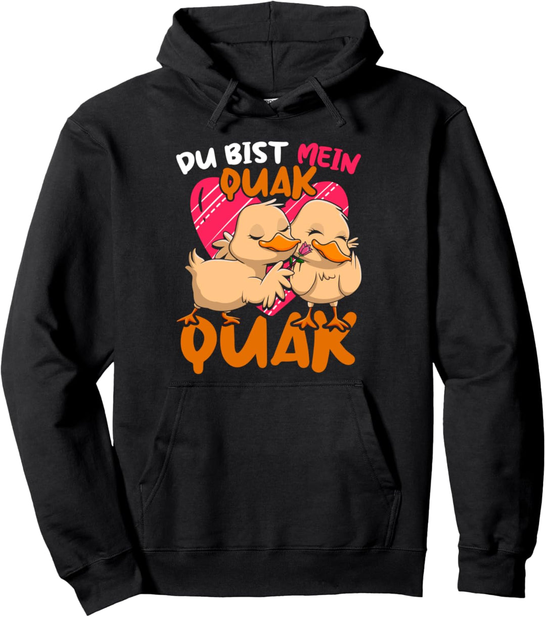 Du Bist Mein Quack Quack Valentinstag Enten Pärchen Pullover Hoodie
