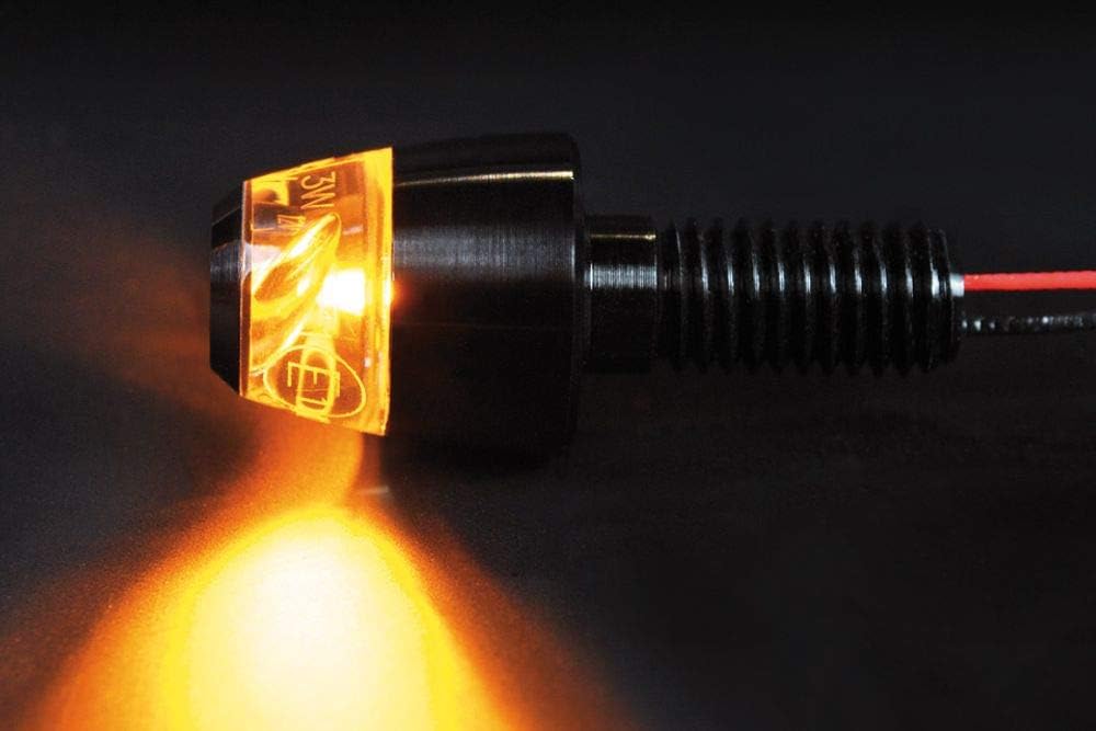 Motogadget Motorrad Blinker E geprüft LED Blinker m-Blaze Pin M8 Ø16mm schwarz