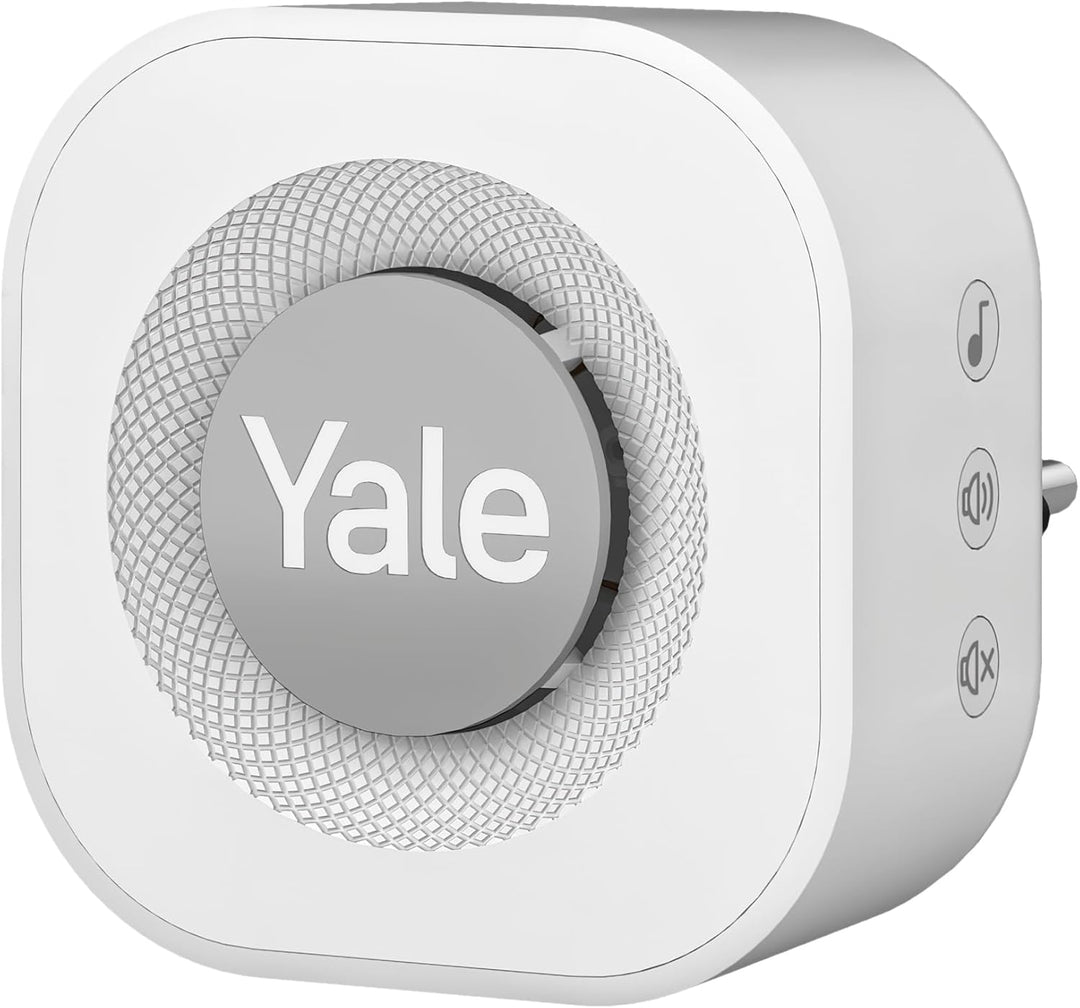 Yale - Türklingel-Gong - SV-VDBCH-1A-W - Innen-Klingel - Wählbare Klingeltöne - Plug-in-Installation