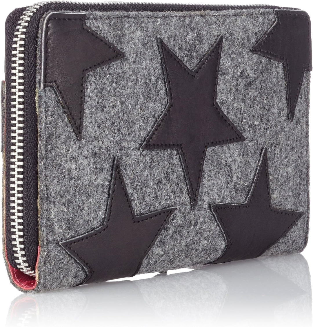 FEYNSINN Berlin Geldbörse Damen Stars aus Nappa-Leder I Portemonnaie gross für Damen I Geldbeutel ha