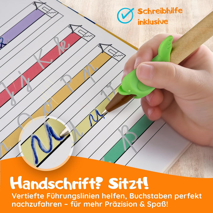 Filapen® Magische Vorschulhefte ab 5 Jahren - 5x Übungshefte + Stift – Schreiben & Lesen lernen, Buc