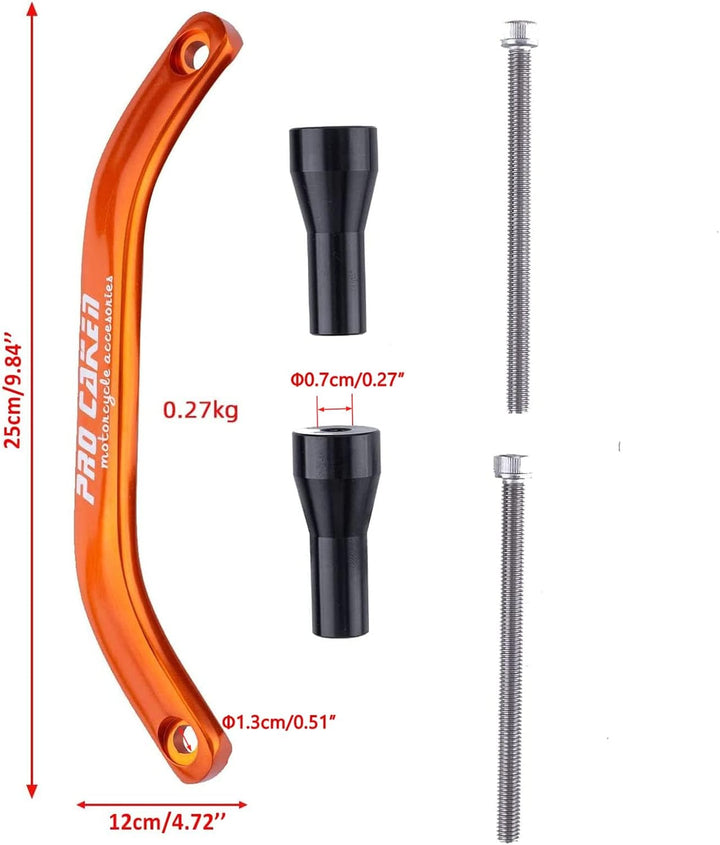 Pro Cakne Motorrad-Heckgriff, Aluminium, Ersatz-Haltegriff, Haltegriffe, kompatibel mit 2016–2019 12