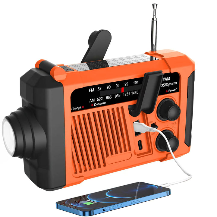 Bingxue Outdoor Radio wasserdicht Bluetooth Lautsprecher, LED Licht und Hand Kurbel Solar für Outdoo