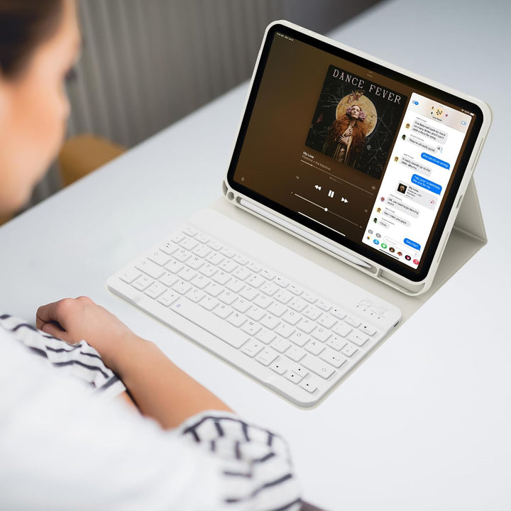 ZOPSGYU Hülle mit Tastatur für iPad A16 11. /10.Generation 11/10,9 Zoll 2025/2022, QWERTZ Layout Key