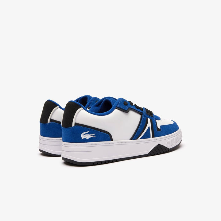 Lacoste Herren 46sma0051 Sneaker 45 EU Weiss Blau X96, 45 EU Weiß Blau X96
